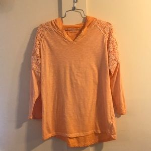 Ruff Hewn hooded blouse